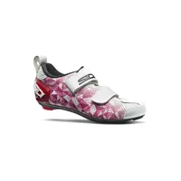 chaussures triathlon femme sidi t5 air carbon rose blanc, taille 38 - eur