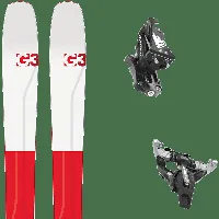 pack ski randonnée polyvalent g3 findr 86 red 22 + fixations homme rouge taille 172 2022