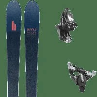 pack ski randonnée polyvalent hagan pure 85 23 + fixations homme rouge / gris / noir taille 164 2023