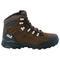 jack wolfskin - refugio texapore mid - chaussures de randonnée taille 40,5, noir/brun