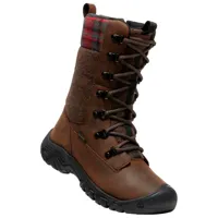 keen - women's greta tall boot wp - chaussures hiver taille 6, brun/noir