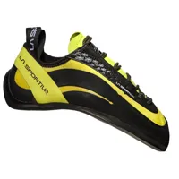 la sportiva - miura - chaussons d'escalade taille 34,5, noir/vert olive/jaune