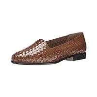 trotters women's liz loafer,brown,6 w