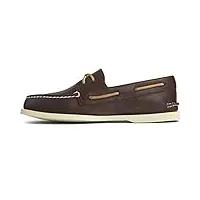 sperry a/o 2-eye leather, chaussures derby homme - marron - brown buck/brown, 41.5 eu