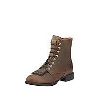 ariat - chaussures western lacer ii roper/lacer western pour femme, 39 w eu, distressed brown