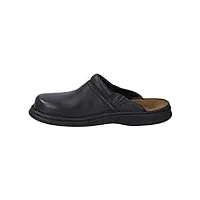 josef seibel max hommes sabots | chaussures homme en cuir véritable, noir (black), 43 eu (9 uk)