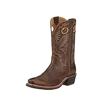 ariat - chaussures western western cowboys travailleuses héritières, 44.5 m eu, earth/brown bomber