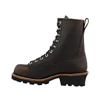 chippewa boots, bottes pour homme - marron - brown, 11 usa / 44 ita eu