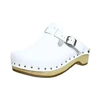berkemann riemen toeffler 00402, chaussures mixte adulte, blanc (weiß), 42