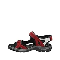 ecco femme offroad sandales de randonnée, chilired/concrete/black, 38 eu