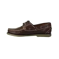 chaussures de bateau pour les hommes - bleu et brun 7