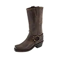 frye harness 12r, boots femme - gris (smk), 38.5 eu (8 us)