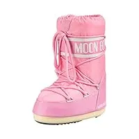 moon-boot moon boot nylon, bottes de neige mixte enfant, rose (bouganville 062), 23 eu