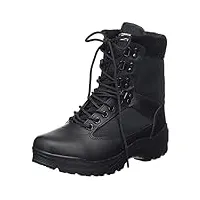 mil-tec homme tactical boot m.ykk zipper root > accueil chaussures rangers dintervention, noir, 46 eu