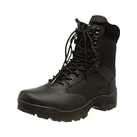 mil-tec mixte adulte, bottes ranger, boot, root accueil, chaussures-/-rangers->-chaussures-d'intervention noir, 45 eu