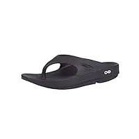 oofos femme ooriginal thong sandales de sport, noir (black), 40.5 eu