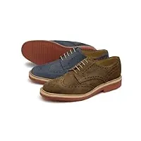 loake , chaussures de ville à lacets pour homme colour size - marron - marrone (brown oiled suede), 39,5 eu eu