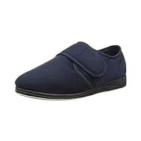 padders charles, chaussons mules doublé chaud homme - bleu (navy) - 43 eu (taille fabricant : 9 uk)