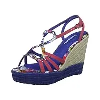 desigual sandals toni 1, espadrilles femme - bleu - blau (navy 5036), 40 eu
