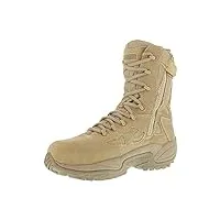 reebok women's stealth 8" lace-up side-zip work boot composite toe - rb894