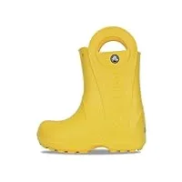 crocs mixte enfant handle it rain boot kids chaussures bateau, jaune clair, 22/23 eu