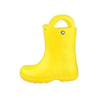 crocs mixte enfant handle it rain boot kids chaussures bateau, jaune clair, 28/29 eu