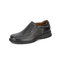 dockers mocassins décontractés en cuir pour homme chaussures oxford, noir, 48 eu