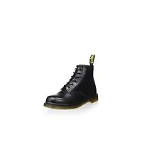 dr. martens 101, boots homme - noir (black smooth), 40 eu (6.5 uk)