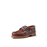 timberland homme authentics 3 eye classic chaussures bateau , marron brown full grain , 41.5 eu