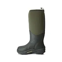 muck boots arctic sport tall, work wellingtons mixte adulte - vert (moss 333a), 46 eu (11 uk)