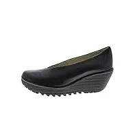 fly london - yaz - chaussures de ville - femme - noir - fr : 35(taille fabricant : 35)