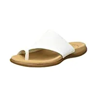 gabor lanzarote, sandales plateforme femme, blanc (blanc leather),40 eu