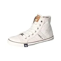 mustang femme 1099-502-1 sneakers hautes, blanc (1 weiss), 40 eu