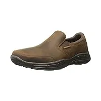 skechers homme glides-calculous chaussures de running, marron (dark brown), 40 eu