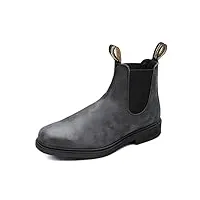 blundstone chisel toe 1308 bottes classiques femme - gris (rustic black rustic black) - 41 eu/7.5 uk