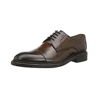 lottusse l6723, derbies chaussures à lacets homme - marron (jocker old teak) - 42 eu (8 uk)