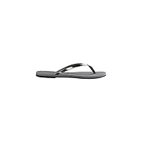havaianas 7909690697787, havaianas tongs femme slim crystal glamour sw, infradito,argent steel gris, 37/38 eu