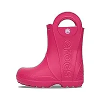 crocs mixte enfant handle it rain boot kids chaussures bateau, rose candy pink, 32/33 eu