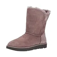 ugg® classic cuff short femme boots gris