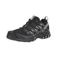 salomon xa pro 3d chaussures de trail running pour homme, stabilité, accroche, protection longue durée, black, 44