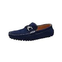 baymate loisirs chaussures de conduite pour hommes chaussures bateau slip-on mocassins sombre bleu asia 44 (27cm)