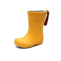 bisgaard rain boot, bottes mixte enfant - jaune - gelb (80 yellow), 38