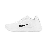 nike homme free rn 2018 chaussures de running, blanc (blanc/noir 100), 38.5 eu