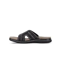 dockers mens sunland casual slide sandal shoe, black, 13 m