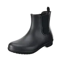 crocs freesail chelsea boot women, bottes femme, noir (black/black) 39/40 eu