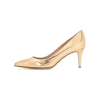 edefs - escarpins femme - kitten-heel chaussures - bout pointu fermé - classique bureau soiree shoes - gold or - taille 43