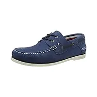 tommy hilfiger homme k2285not 1b chaussures bateau, bleu (jeans 013), 46 eu