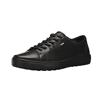 ecco homme soft 7 men's sneakers basses, noir (black), 44 eu