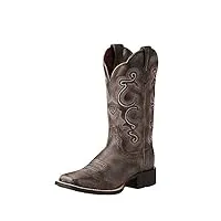 ariat - chaussures à lacets western western femmes, 38.5 m eu, tack room chocolate