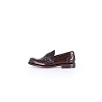 church's tunbridge loafers in brown leather, homme, taille 8.5.